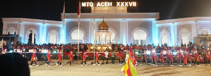 Danlanal Simeulue Hadiri Acara Pembukaan MTQ XXXVII Tingkat Provinsi Aceh di Kabupaten Pidie Jaya